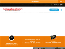 Tablet Screenshot of lionsafari.com